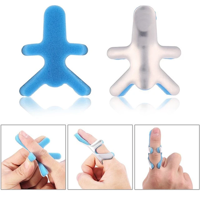 4 pezzi di stecche per dita a scatto, tutore per le dita, immobilizzazione  delle nocche delle dita, protezione delle dita rotta