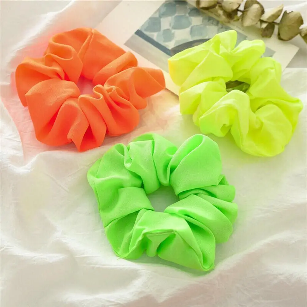 

Ladies Scrunch Neon Colour Hair Rope Hair Accessories Hair Ties Headwear