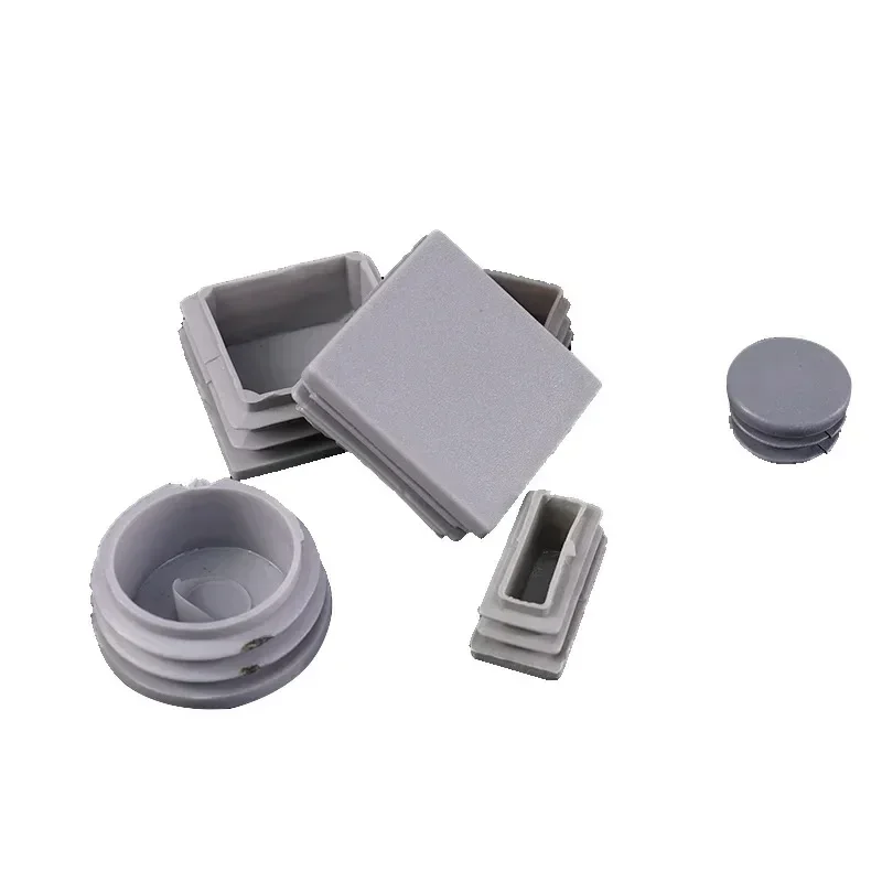 Plastic blanking end caps 16Pcs square steel tube inserts anti skid furniture leg caps