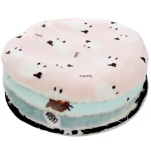 

Round Dog Bed Mat Double-sided Pet Sleeping Bed For Dog Puppy Washable Folding Pet Cushion Soft Warm Cat Blanket Dog Accessories