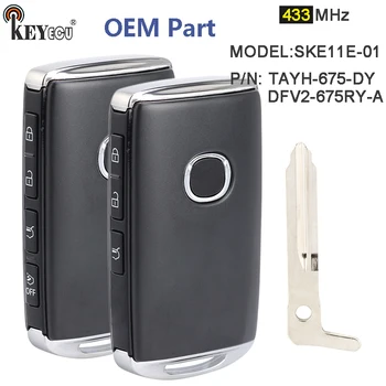 Keyforkess 433MHz P/N: SKE11E-01 FCC ID: DFV2-675RY-A TAYH-675-DY OEM Keyless-Go Smart Remote Key Fob per Mazda CX-5 CX-9 2020 2021