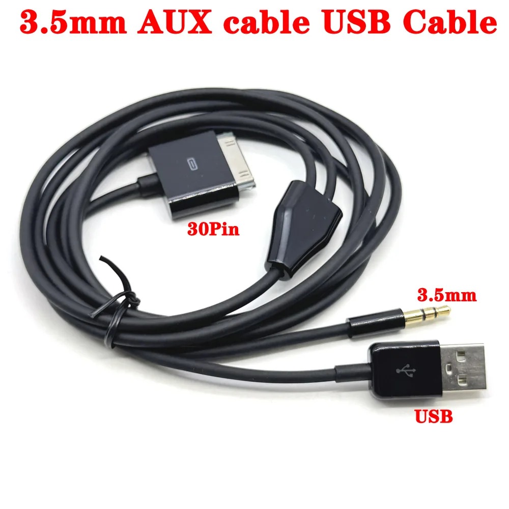 30 Pin Dock Connector Male to Male Jack Car Stereo Auxiliary