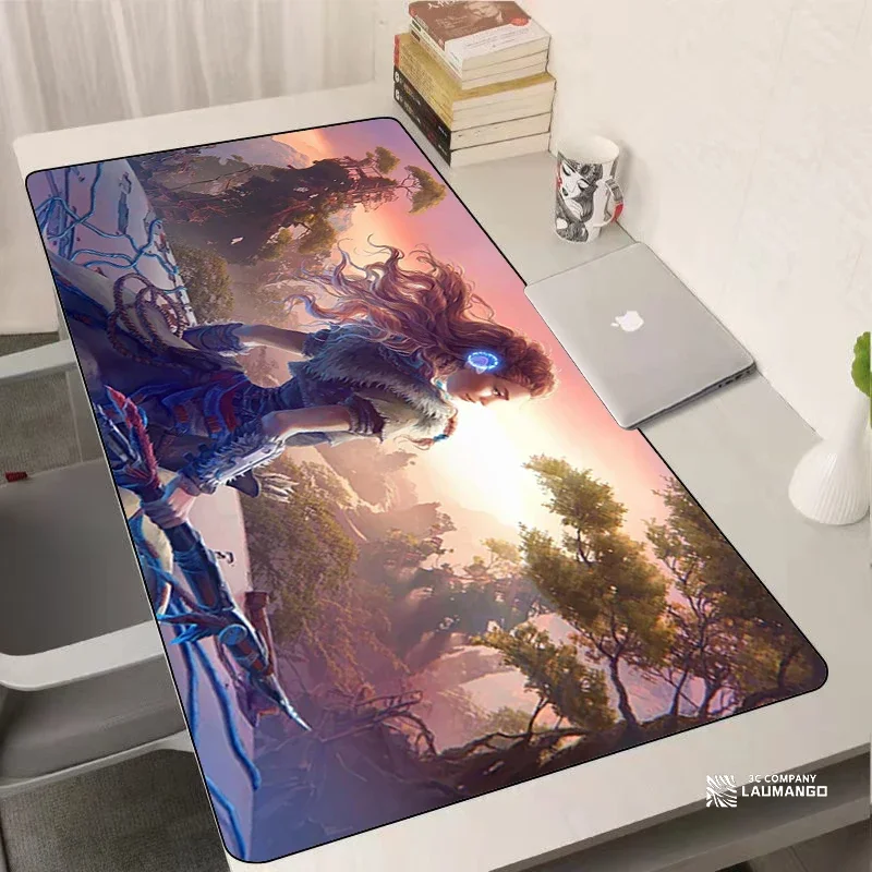 

Pc Gamer Gaming Accessories Horizon Zero Dawn Mousepad Deskmat Mouse Pad Mouse Mat Laptops Mats Desk Accessory Anime Mause Large