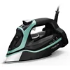Steam Force Stainless Steel Soleplate Steam Iron for Clothes 400 Microsteam Holes, Cotton, Wool, Poly, Silk, Linen 1