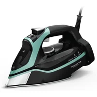 Steam Force Stainless Steel Soleplate Steam Iron for Clothes 400 Microsteam Holes, Cotton, Wool, Poly, Silk, Linen 1