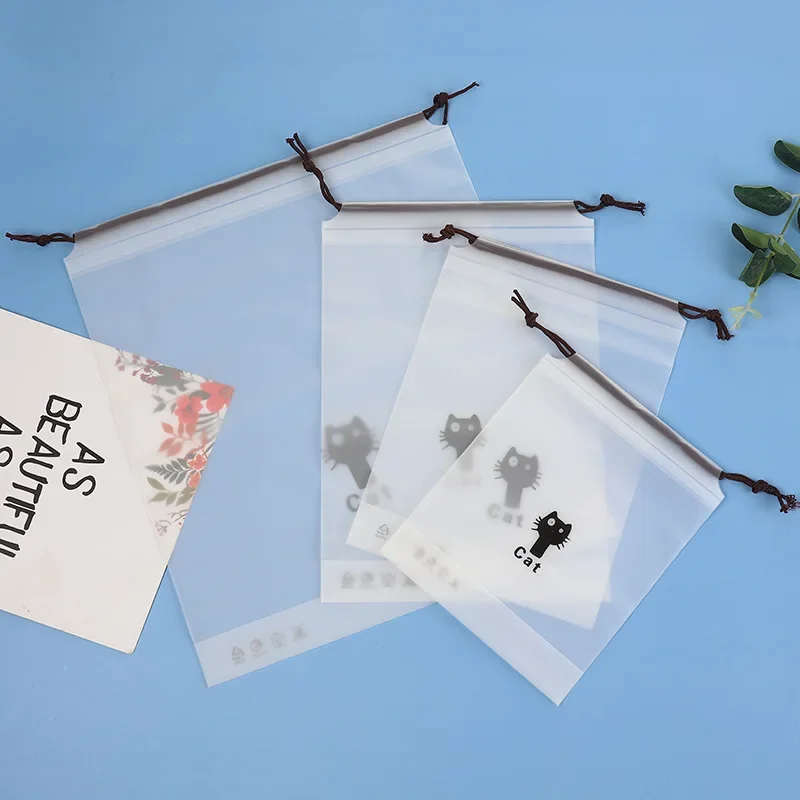 Cute Drawstring Bag Travel Portable Shoes Clothes Underwear Towel Waterproof Storage Bag Skincare Cosmetic Organizer