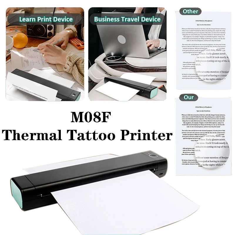 Phomemo M08F Tattoo Transfer Stencil Printer-Bluetooth Wireless