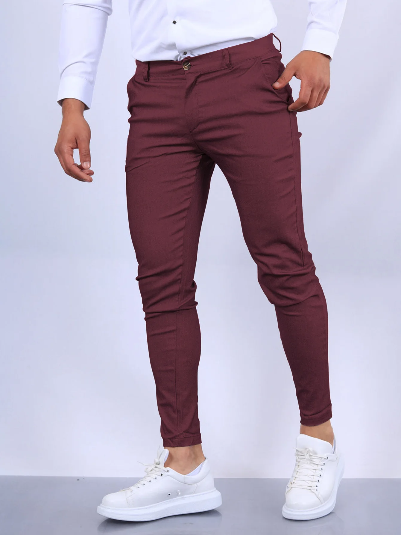 Men's Pants Europe and the United States England Wind Calf Pants Four Seasons Casual Formal Pant fashionable wide leg pants,wide leg pants,fashion pants