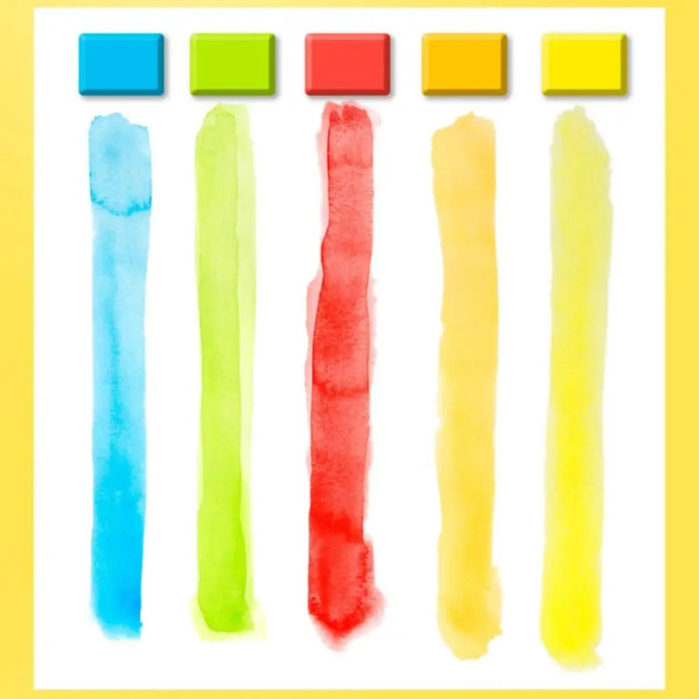 Set di Acquerelli Portatile Pieghevole con Pennello ad Acqua, 18/24/36/42 Colori, Kit di Pittura a Olio Solido per Studenti - immagine 3