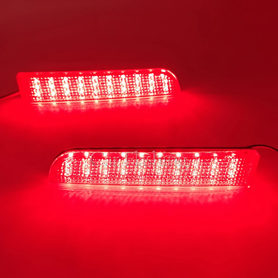 Paire De Feux Reflecteurs Arrière LED Rouges Pour Mitsubishi Lancer Evo X Outlander ASX (2008+) - Remplace 8355A039, 8355A040
