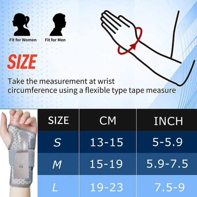 Breathable Wrist Support Professional Splint Wrist Brace Protector Band Arthritis Carpal Tunnel Hand Sprain Tendinitis Wristband 6
