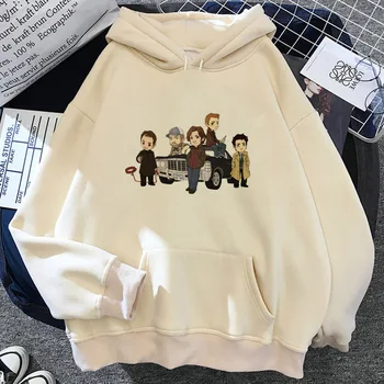 Supernatural hoodie clothes for teens kawaii Japanese streetwear women tracksuits pullover pattern youthful