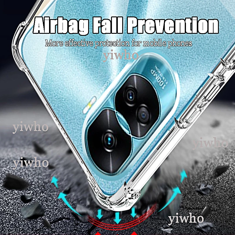 Crystal Clear Shockproof Silicone Phone Case – Transparent Protective Back Cover
