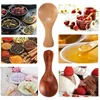 1-10PCS Mini Natural Wooden Spoons Scoop Tea Honey Coffee Condiment Salt Sugar Spoon Cooking Tools Household Kitchen Gadgets 5