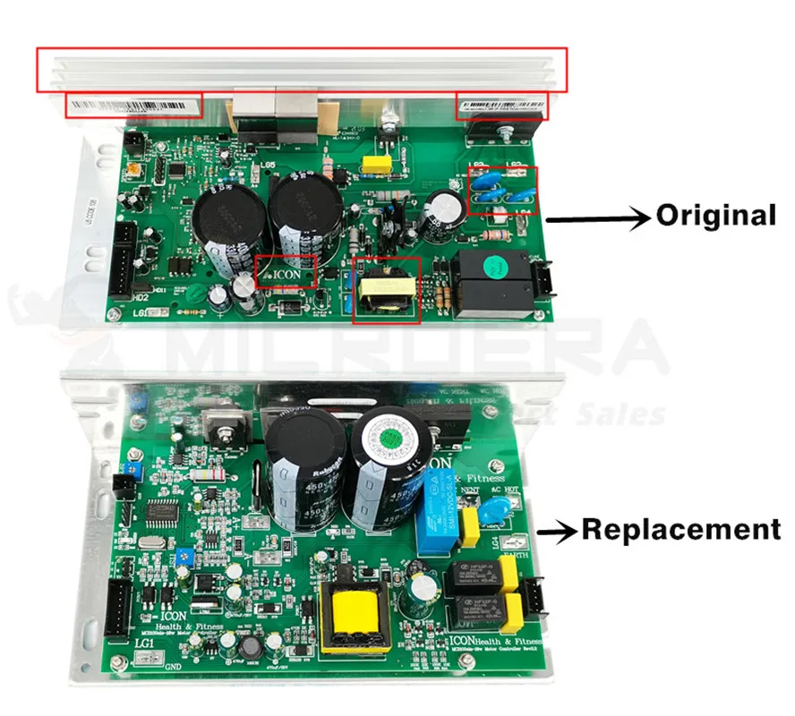 Cadfghjk Contrôleur De Tapis Roulant MCPB100A2 Circuit Imprimé Carte De Contrôle Carte D'alimentation Carte Mère Carte De Pilote Réparation(110V