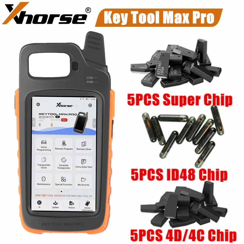 Xhorse VVDI Key Tool Max PRO Combines Key Tool Max and Mini OBD Functions Adds Voltage and Leakage Current