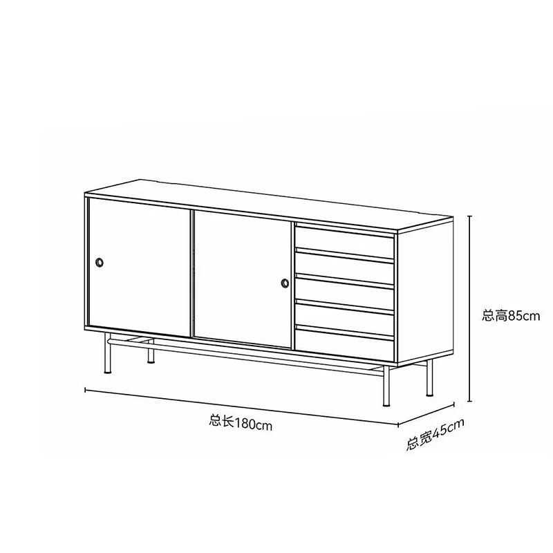 Modern Living Room Sideboards Simple Display Tea Water Storage Kitchen Cabinet et Drawers Dining Room Furniture Comedor FYSB