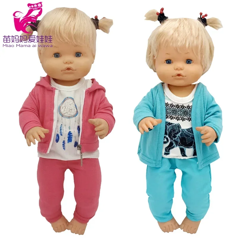 Reborn Baby Doll Clothes 35Cm Pantaloni Per 38Cm Nenuco Ropa Y Su Hermanita Doll Outfit