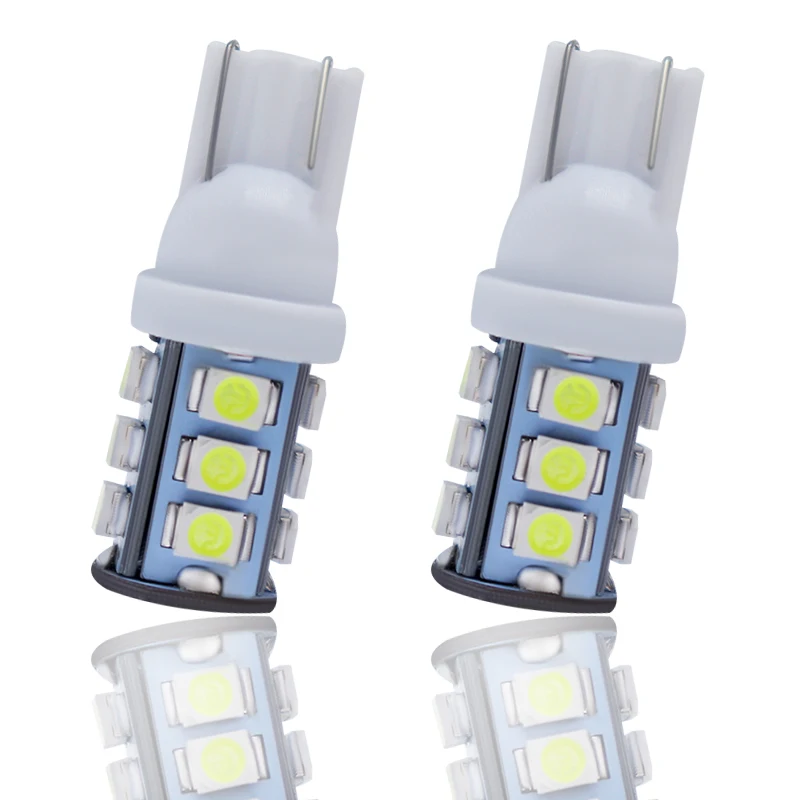 

2pcs T10 1210 13SMD 3825 161 168 184 192 LED Car Interior Dome Map Reading Light Bulbs License Plate Lamps White DC24Signal Lamp