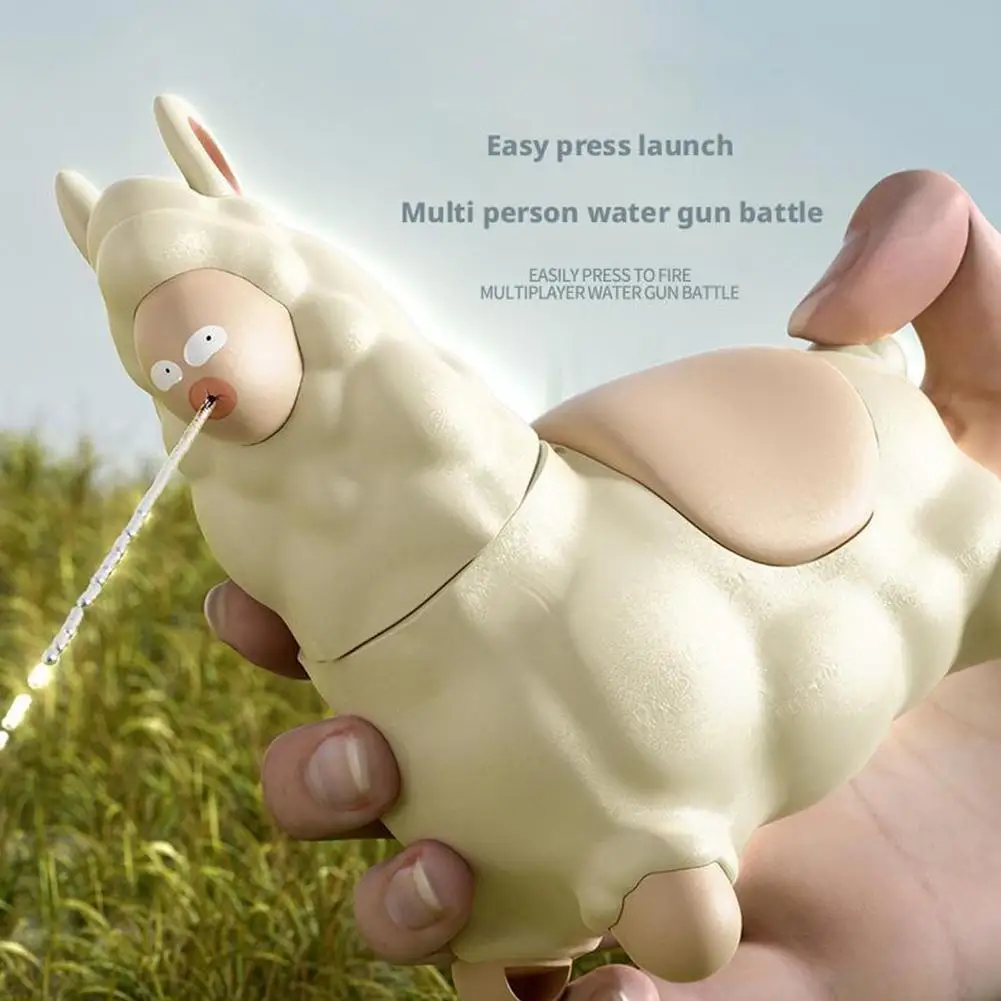 Mini Plastic Alpaca Water Sprayer Toy for Summer Outdoor Fun