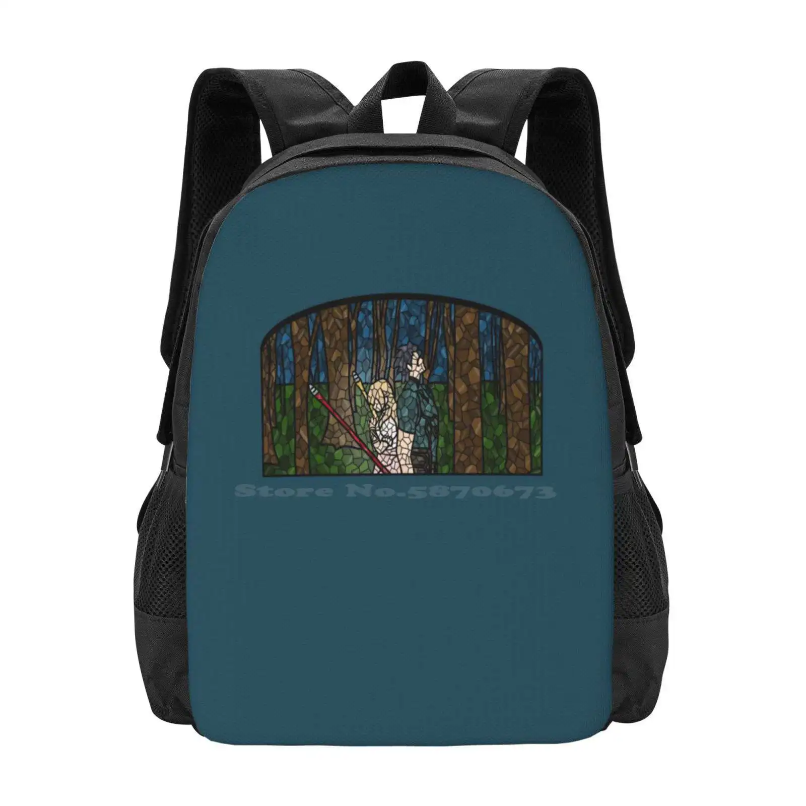 

Distant Memory Stained Glass Pattern Design Laptop Travel School Bags Diarmuid Grainne Mythology Fate Grand Order Gae