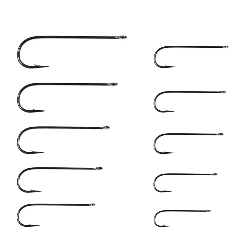 100 hameçons Aberdeen longue tige pour eau douce et mer - Tailles 10 à 3/0 pour sabiki rig
