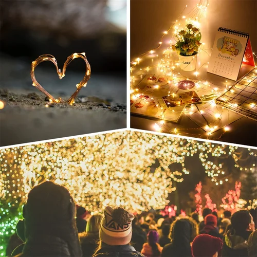 LED 야외 태양광 램프 스트링 조명, 타이밍 200/300 LED, 요정 휴일 크리스마스 파티 갈랜드, 태양열 정원 방수 2