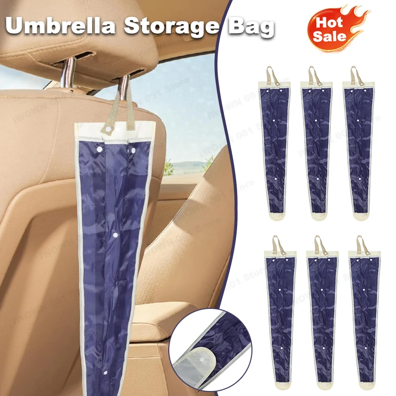 Car Waterproof Umbrella Cover Foldable Umbrella Cover Car Portable Storage Bag Suitable for All Kinds of Type