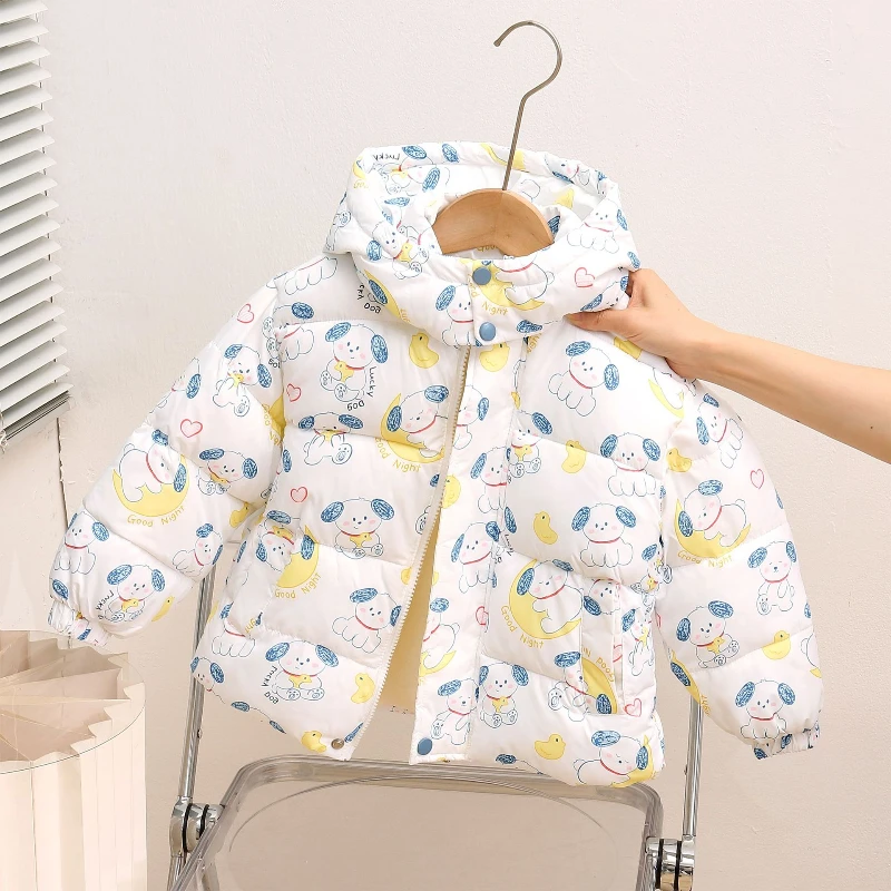 Girls Down Coat Jacket Cotton Windbreak 2024 Cartoons Warm Plus Thicken Winter Skiwear Ten Degrees Below Zero Children's Clothin