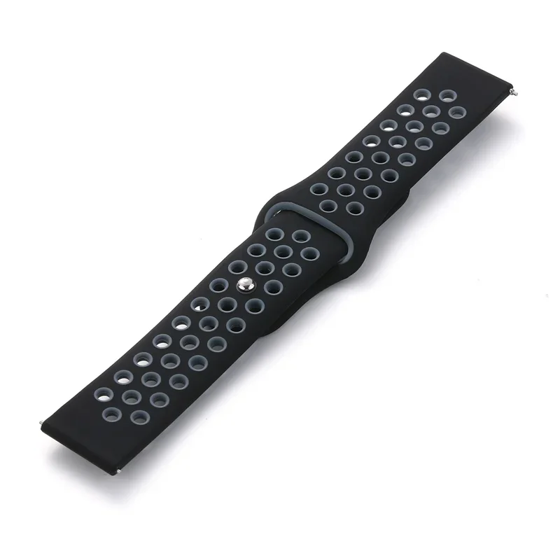 Enhanced Sports Silicone Strap, 22mm, Versatile Wristband Bracelet