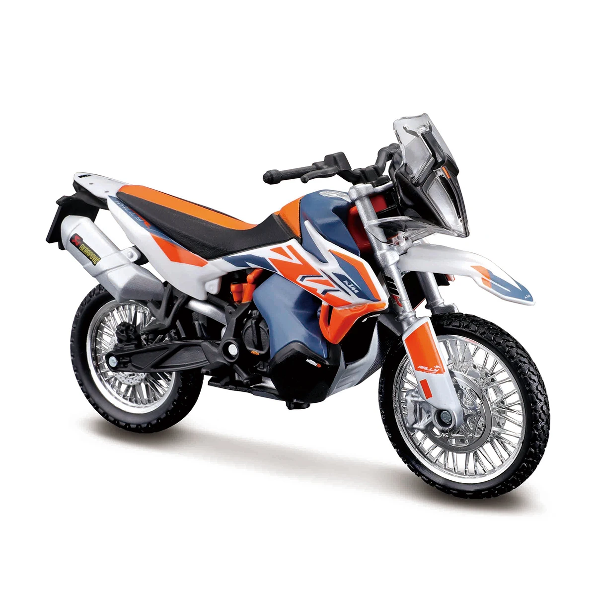 Bburago 1:18 KTM 790 Adventure R Rally Static Die Cast Vehicles Collectible Motorcycle Model Toys
