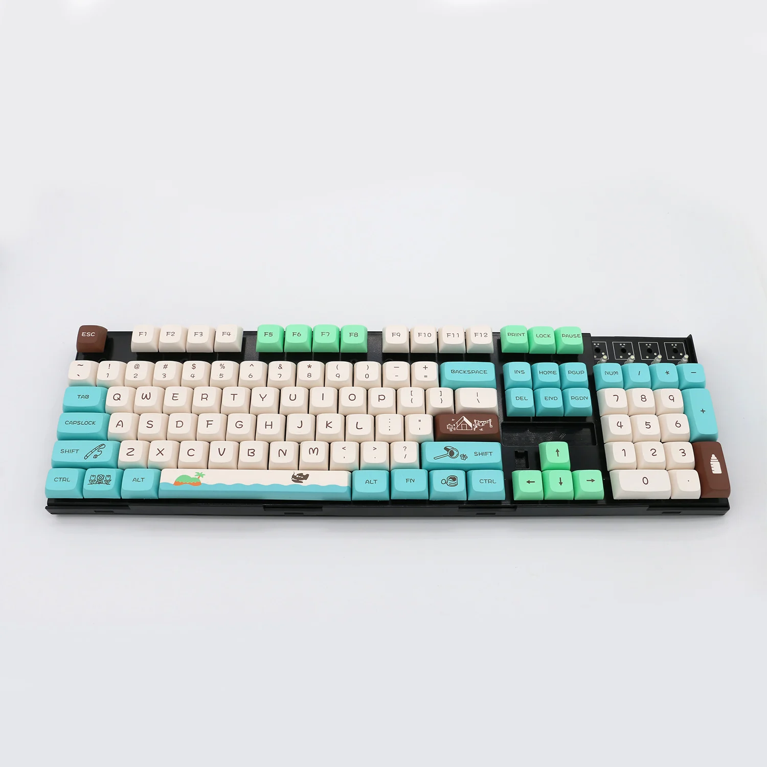 Caps Chave para Teclado Mecânico, Sublimação Dye, OEM, DIY, 140 Chaves