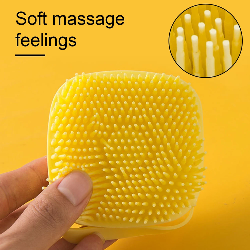 Soft Silicone Pet Brush Use As Shampoo Massager At Bath Or Grooming Shower