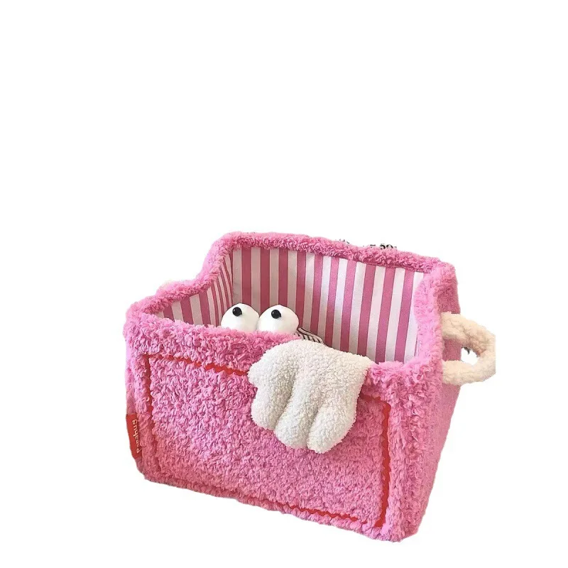 Creative Foldable Toy Basket Cute Storage Basket Sundries Snack Toys Organizer Box Cartoon Laundry Basket bedroom Storage