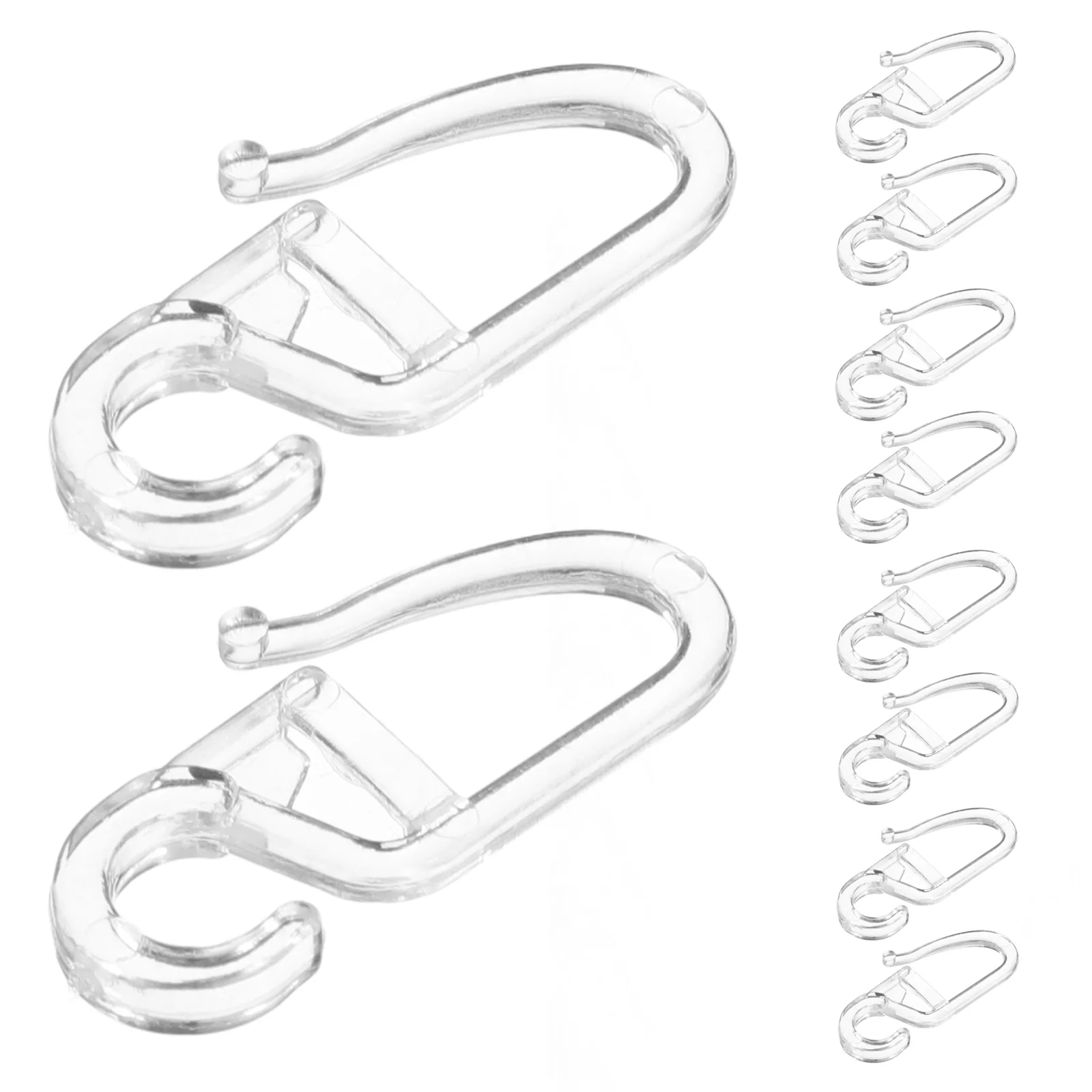 Plastic Sliding Hooks for Bedroom Bathroom Curtains