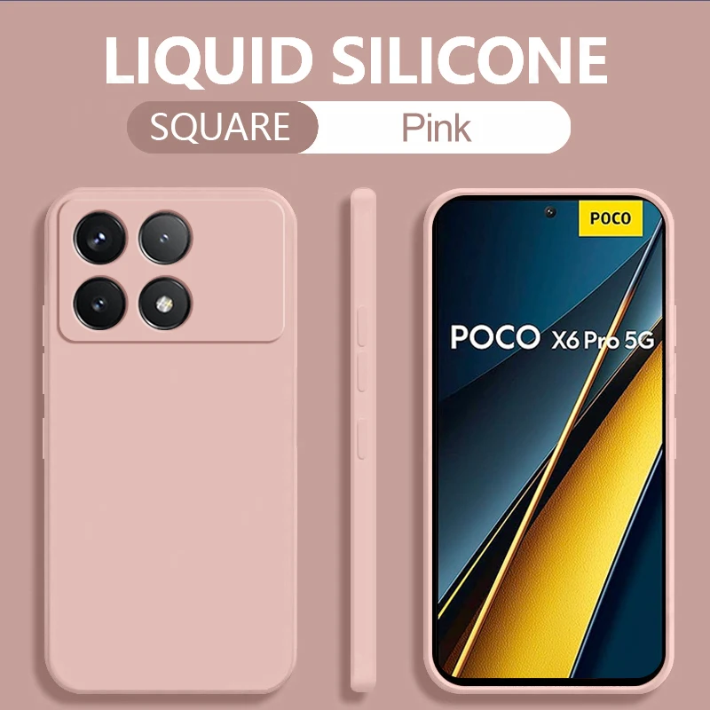 Liquid Silicone Soft Protective Phone Case for Xiaomi Poco X6 Pro/X6 5G