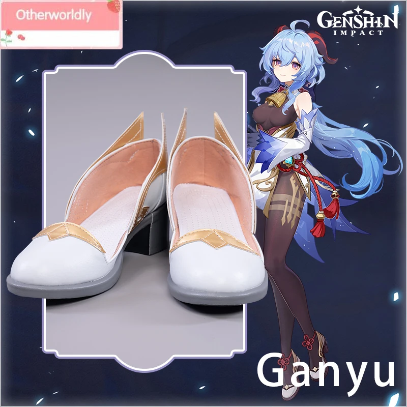 

Обувь для косплея Ganyu из игры Genshin Impact, ботинки для косплея Gan Yu