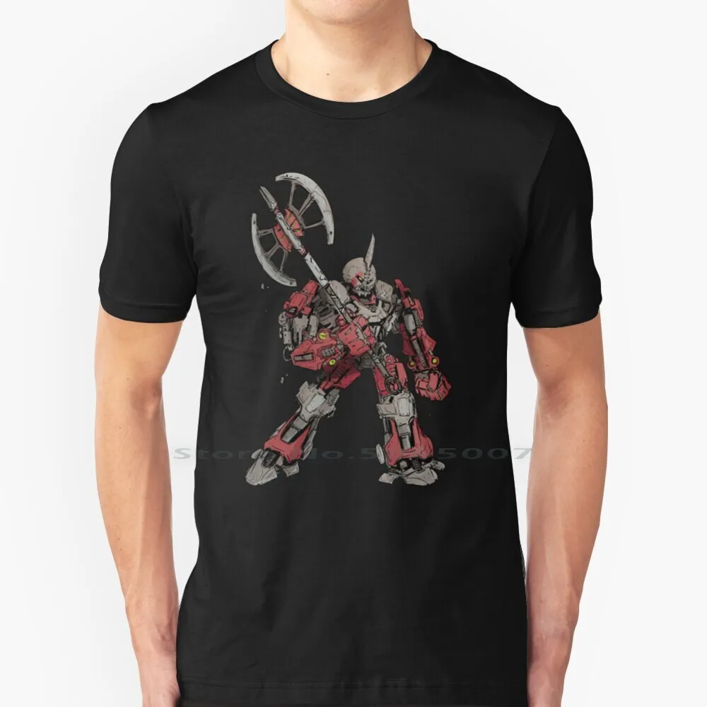 A X O N N T Shirt 100% Cotone Brutaa Axonn Titan Axe Power Bionicles Bonks Mocs Robot Mech Sword Kanohi Matoran Mata Nui