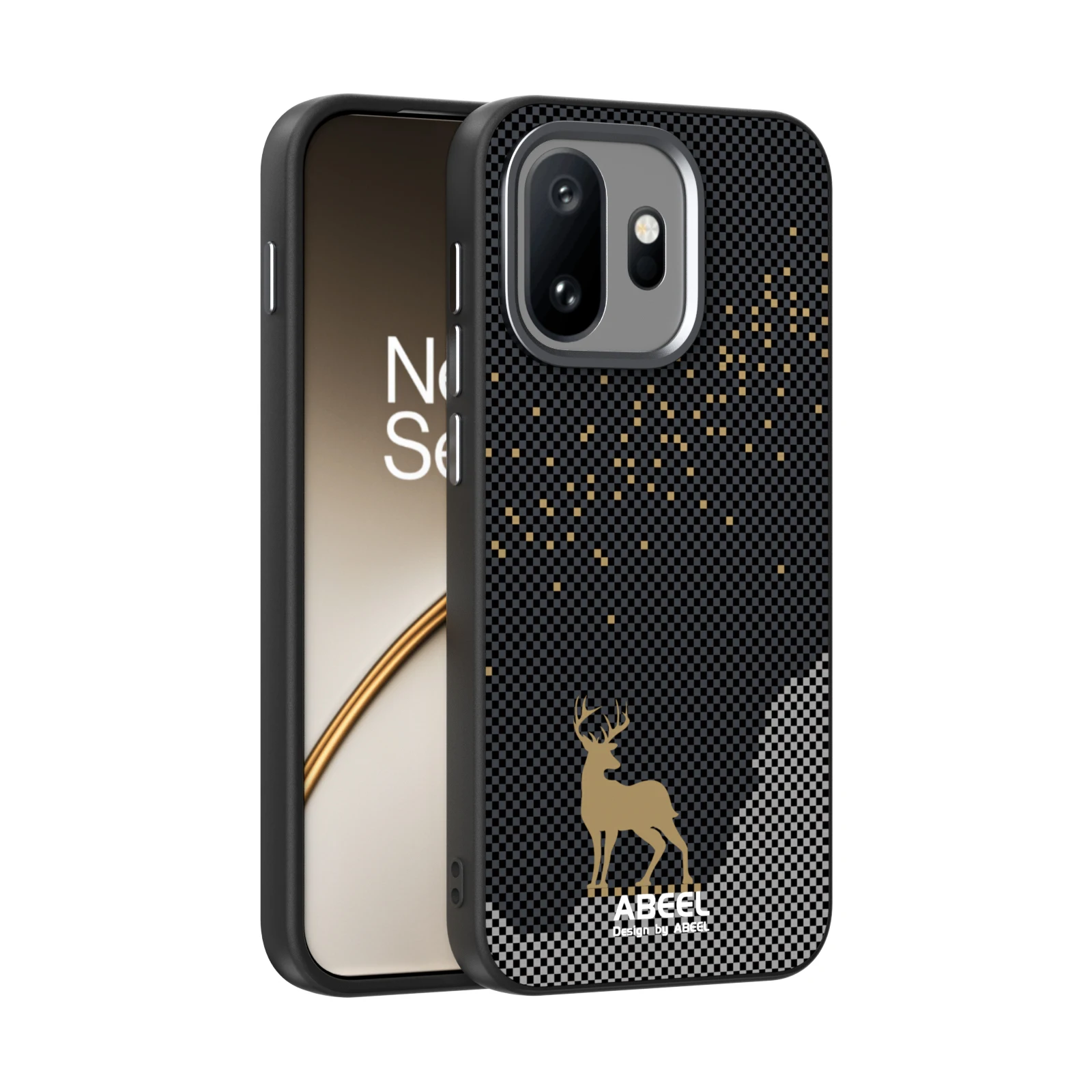 Carbon Fiber Magnetic Wireless Shockproof Protective Phone Case