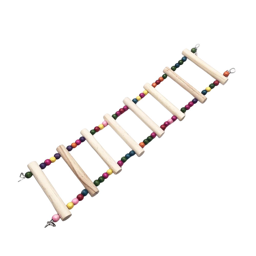 1pc Parrot Toy Bird Toy Color Swing Ladder Climbing Ladder Standing Pole Bird Cage Accessories Pet Supplies Accessories