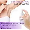 2 Minutes Fast Hair Removal Spray Painless Hair Growth Inhibitor Leg Arm Armpit Permanent Depilatory for Ladies Men Repair Care 5