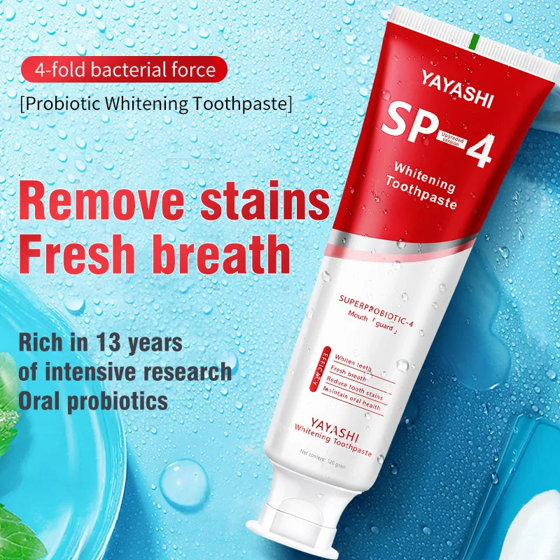 Teeth Whitening Product Teeth Health Product Probiotic Whitening Toothpaste Brightening Stain Removing 120g SP-4 Fresh Breath Enzyme Toothpaste Whitening Teeth