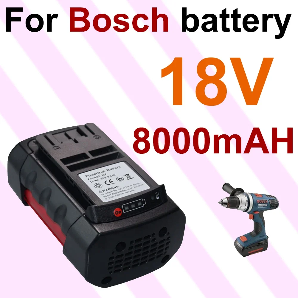 Batteria Di Ricambio Per Elettroutensili A Batteria Agli Ioni Di Litio 36V 8000Mah Per Bosch 8.0A Bat810 Bat840 2607336173 D70771 Gbh 36V-Li 36Vf-Li