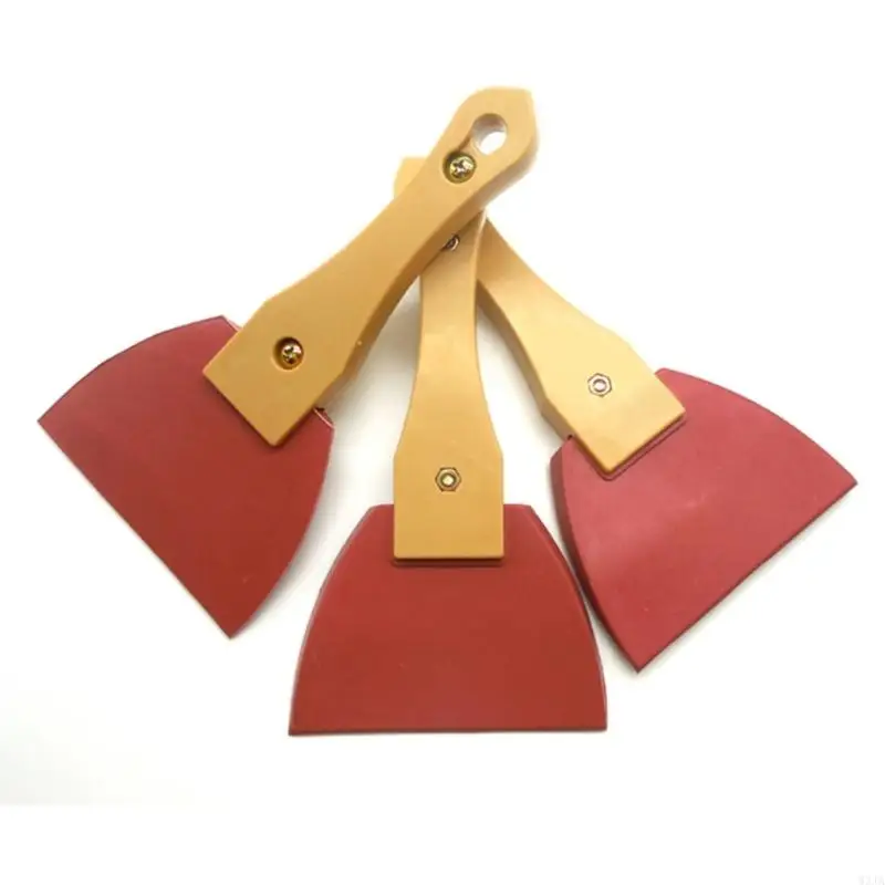W3JA Multifunctional Putty Knives Flexible Paint for Triangle Shaped Wallpaper Scrapers for Spackling Patching and Painting A
