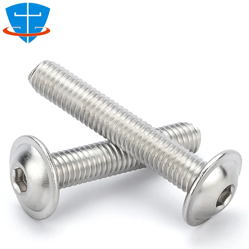 M3 M4 M5 M6 M8 A2 inoxidable hexagonal con brida cabeza de botón
