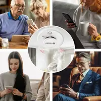 เครื่องตรวจจับควันและอุณหภูมิแบบไร้สาย DFA 2 in 1 เครื่องตรวจจับควันและอุณหภูมิ เครื่องตรวจจับควัน Tuy Wifi สัญญาณเตือนไฟไหม้ เครื่องตรวจจับควัน 4