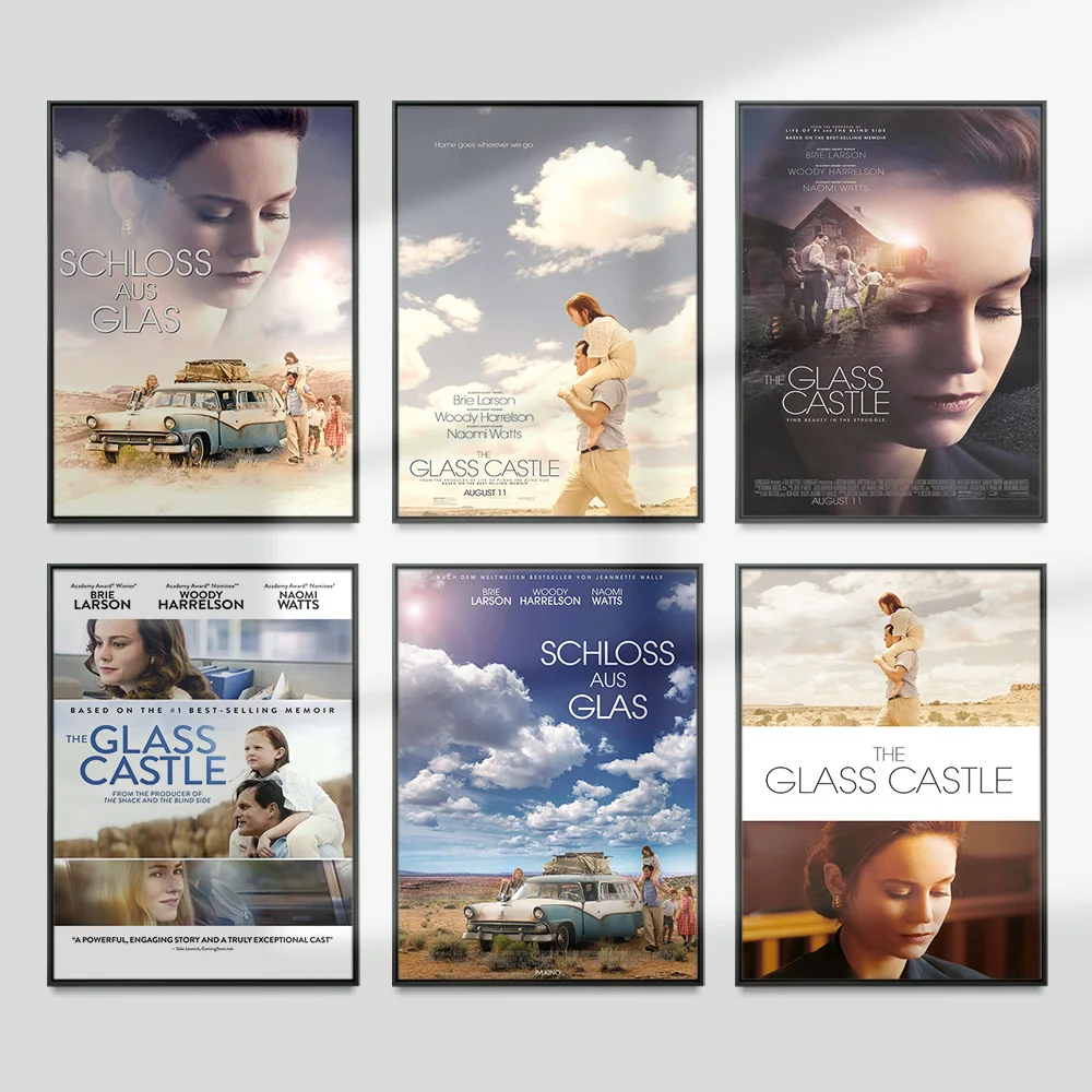 

The Glass Castle Movie Print Art Poster Film Wall Stickers Modern Canvas Painting Video Room Cinema Decor