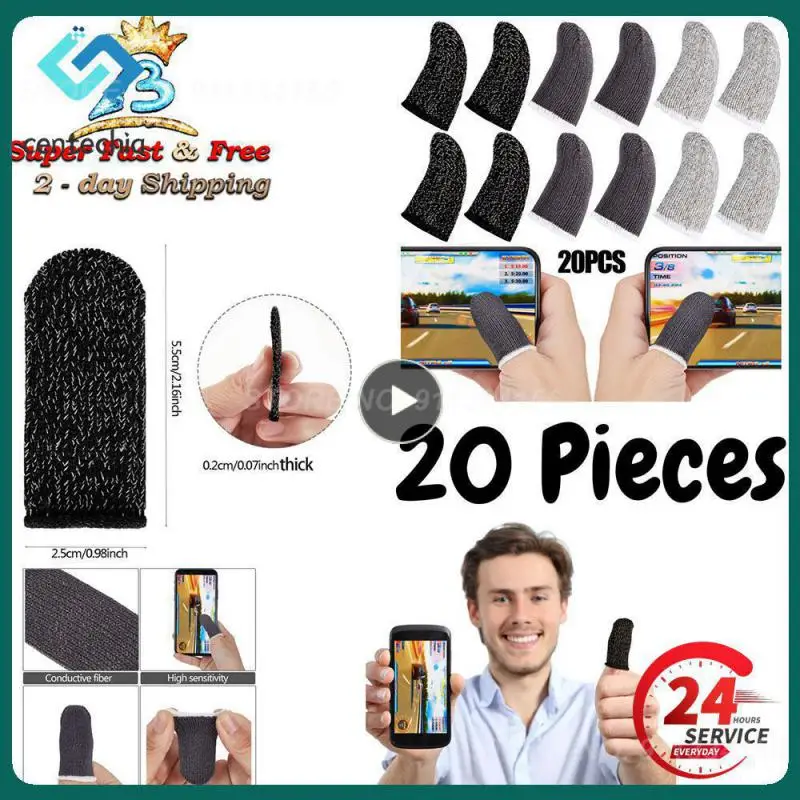 Gaming Finger Sleeve King Glory Eat Chicken Mobile Screen Controller Di Gioco Guanti Antisudore Pubg Cod Assist Artefatto