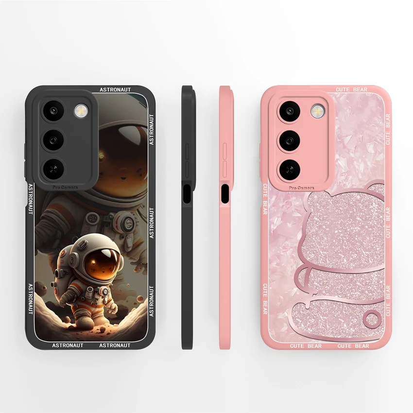 Sweet Butterfly Pattern Phone Case with Camera Coverage - Soft Silicone Shell