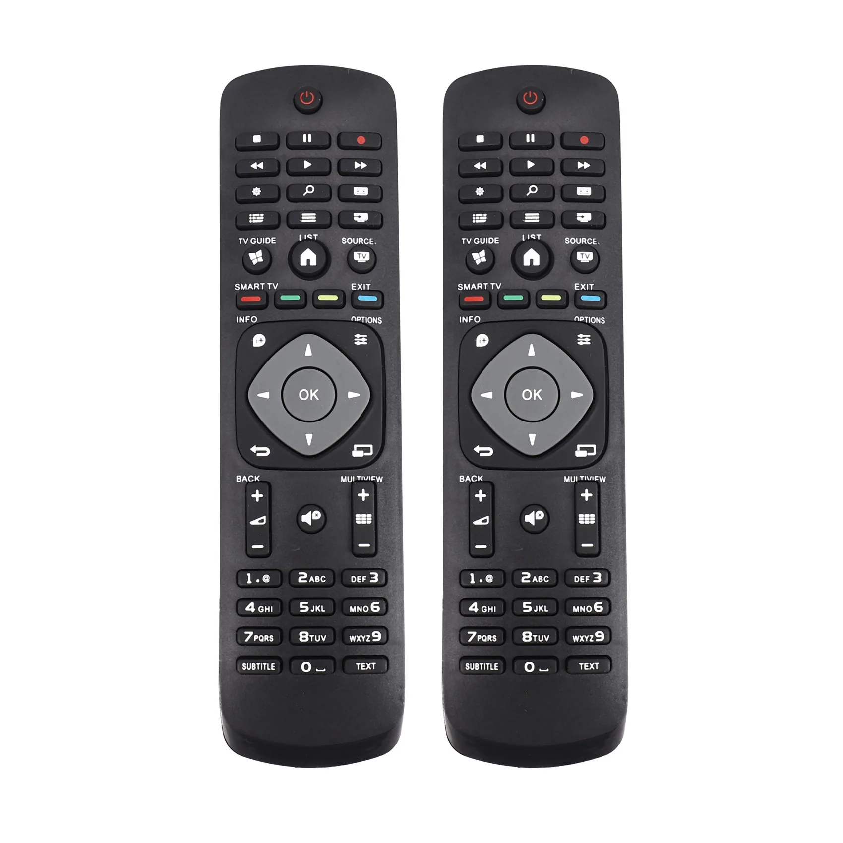 2X Smart Tv Sostituzione Telecomando Per Philips 55 Pus645 2/12 49 Pus603 1S/12 43 Pus603 1S/12 49 Pfs413 2/12 49 Pfs413 1/12